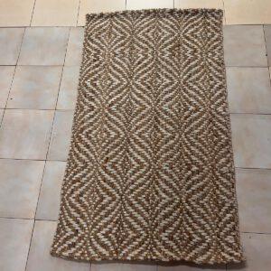 Brown & White Jute Alpujarra Rug - Not Reversible